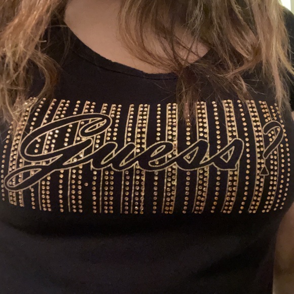 Guess Black Medium T-Shirt - Picture 2 of 5